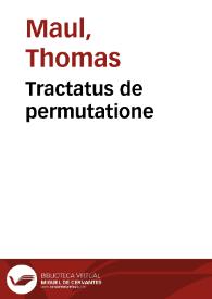 Tractatus de permutatione