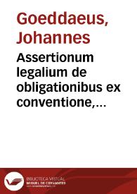Assertionum legalium de obligationibus ex conventione, decades septem