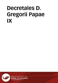 Decretales D. Gregorii Papae IX