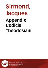 Appendix Codicis Theodosiani