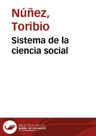 Sistema de la ciencia social