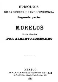 Morelos : novela histórica