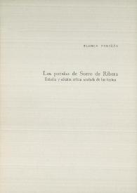 Las poesías de Suero de Ribera. Estudio y edición crítica anotada de los textos