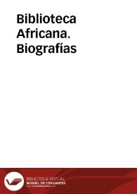 Biblioteca Africana. Biografías