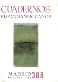 Cuadernos Hispanoamericanos. Núm. 388, octubre 1982