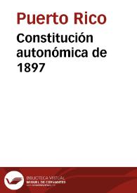 Constitución autonómica de 1897