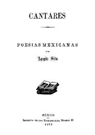 Cantares: poesías mexicanas