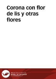 Corona con flor de lis y otras flores