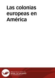 Las colonias europeas en América