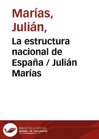 La estructura nacional de España