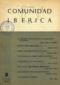 Comunidad ibérica : publicación bimestral. Año II, núm. 2, enero-febrero 1963