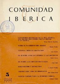 Comunidad ibérica : publicación bimestral. Año II, núm. 5, julio-agosto 1963