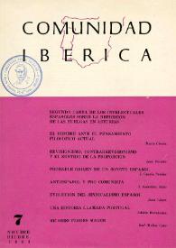 Comunidad ibérica : publicación bimestral. Año II, núm. 7, noviembre-diciembre 1963
