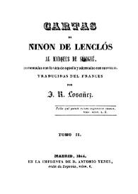 Cartas de Ninon de Lenclós al Marqués de Sévigne. Tomo II