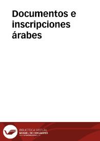 Documentos e inscripciones árabes