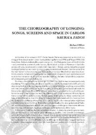 The Choreography of Longing: Songs, Screens and Space Carlos Saura's 