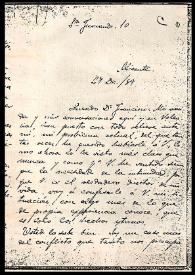 Carta de Rafael Altamira a Francisco Giner de los Ríos. Alicante, 27 de diciembre de 1889