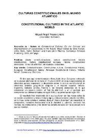 Culturas constitucionales en el mundo atlántico