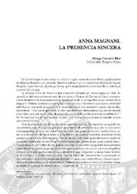 Anna Magnani, la presencia sincera