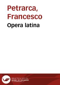 Opera latina