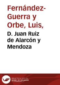 D. Juan Ruiz de Alarcón y Mendoza