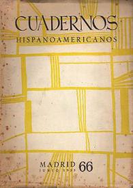 Cuadernos Hispanoamericanos. Núm. 66, junio 1955