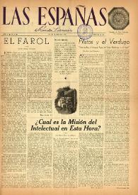 Las Españas : revista literaria (México, D.F.). Año II, núm. 4, 29 de marzo de 1947