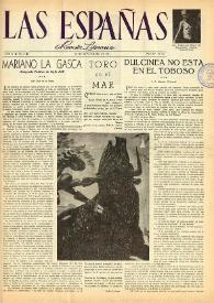 Las Españas : revista literaria (México, D.F.). Año II, núm. 6, 29 de septiembre de 1947