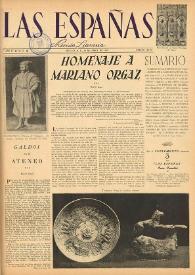 Las Españas : revista literaria (México, D.F.). Año IV, núm. 12, 29 de abril de 1949