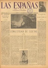 Las Españas : revista literaria (México, D.F.). Año V, núm. 13, 29 de octubre de 1949