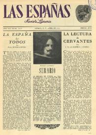 Las Españas : revista literaria (México, D.F.). Año VIII, núm. 23-25, abril de 1953