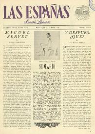 Las Españas : revista literaria (México, D.F.). Segunda época, núm. 26-28, julio de 1956