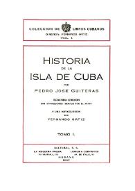 Historia de la Isla de Cuba. Tomo 1