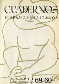 Cuadernos Hispanoamericanos. Núm. 68-69, agosto-septiembre 1955