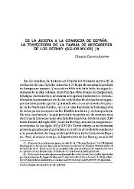 De la judería a la grandeza de España : la trayectoria de la familia de mercaderes de los Bernuy (siglos XIV-XIX)