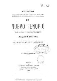 El nuevo tenorio : leyenda dramática en 7 actos, en prosa y verso