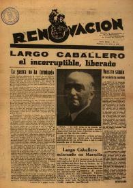 Renovación (Toulouse) : Boletín de Información de la Federación de Juventudes Socialistas de España. Núm. 2, 9 de mayo de 1945