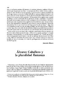 Álvarez Caballero y la pluralidad flamenca