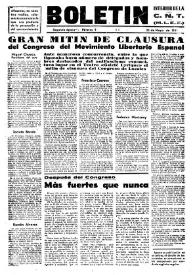 CNT : Boletín Interior del Movimiento Libertario Español en Francia. Segunda época, núm. 9, 23 de mayo de 1945