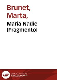 María Nadie [Fragmento]