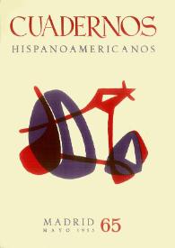 Cuadernos Hispanoamericanos. Núm. 65, mayo 1955