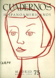Cuadernos Hispanoamericanos. Núm. 75, marzo 1956