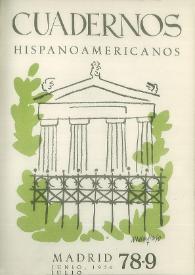 Cuadernos Hispanoamericanos. Núm. 78-79, junio-julio 1956