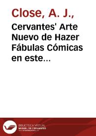 Cervantes' Arte Nuevo de Hazer Fábulas Cómicas en este Tiempo