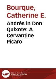 Andrés in Don Quixote: A Cervantine Picaro