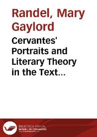 Cervantes' Portraits and Literary Theory in the Text of Fiction