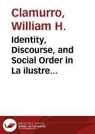 Identity, Discourse, and Social Order in La ilustre fregona