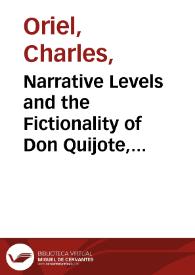 Narrative Levels and the Fictionality of Don Quijote, I: Cardenio's Story
