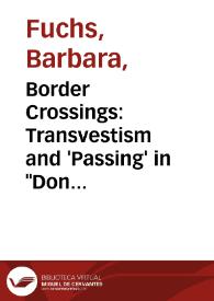 Border Crossings: Transvestism and 'Passing' in 