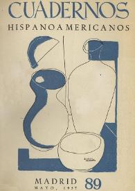 Cuadernos Hispanoamericanos. Núm. 89, mayo 1957
